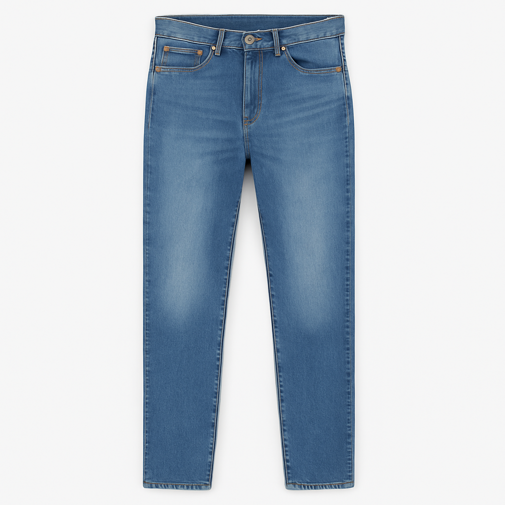 pepe jeans Blue jeans on a white background